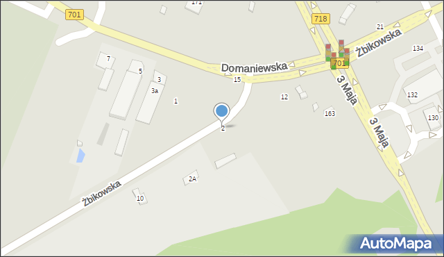 Pruszków, Żbikowska, 2, mapa Pruszków