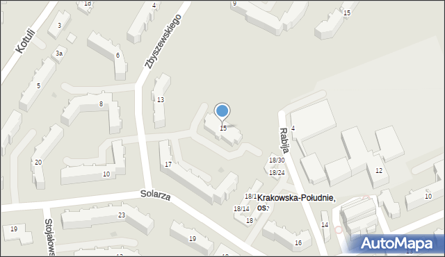 Rzeszów, Zbyszewskiego Wiktora, 15, mapa Rzeszów