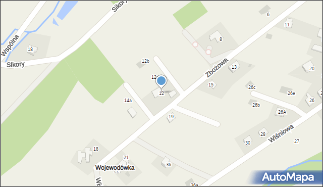 Sułkowice, Zbożowa, 12, mapa Sułkowice