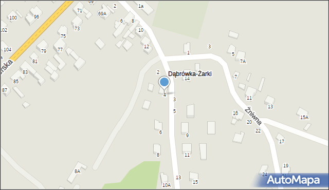 Zawiercie, Zbożowa, 4, mapa Zawiercie