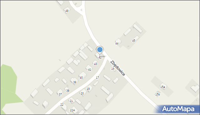Zbędowice, Zbędowice, 42, mapa Zbędowice