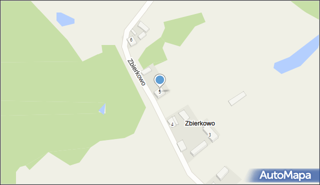 Zbierkowo, Zbierkowo, 5, mapa Zbierkowo