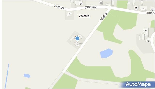 Zbietka, Zbietka, 36, mapa Zbietka