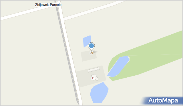 Zbijewek, Zbijewek-Parcele, 10, mapa Zbijewek