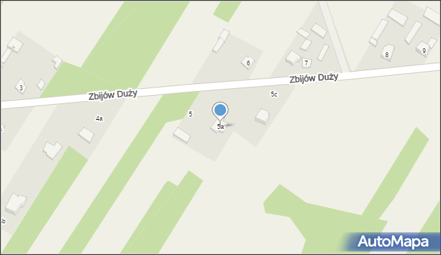 Zbijów Duży, Zbijów Duży, 5a, mapa Zbijów Duży