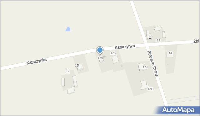 Żbijowa, Żbijowa, 12A, mapa Żbijowa