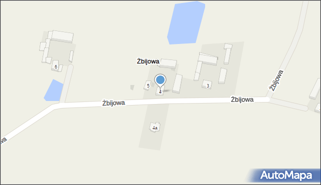 Żbijowa, Żbijowa, 4, mapa Żbijowa