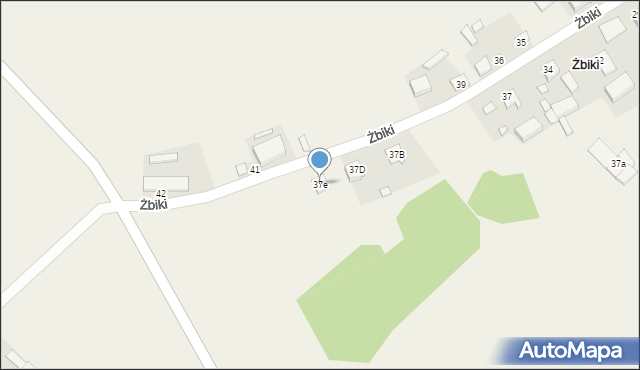 Żbiki, Żbiki, 37e, mapa Żbiki