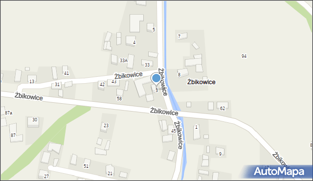 Żbikowice, Żbikowice, 3, mapa Żbikowice