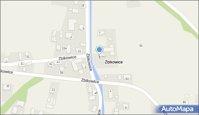 Żbikowice, Żbikowice, 8, mapa Żbikowice