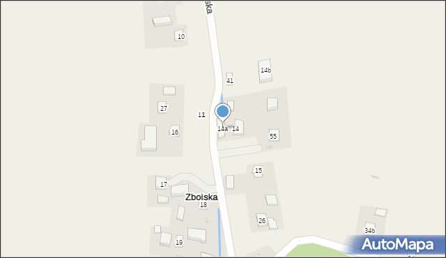 Zboiska, Zboiska, 14a, mapa Zboiska