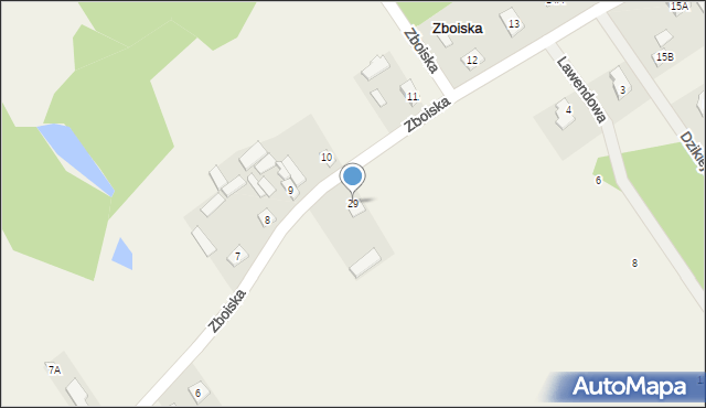 Zboiska, Zboiska, 29, mapa Zboiska