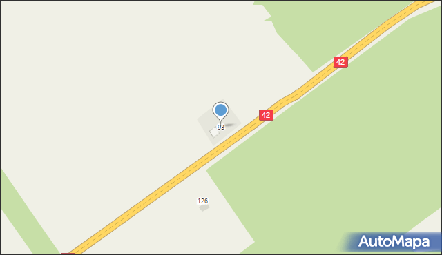 Zbójno, Zbójno, 93, mapa Zbójno