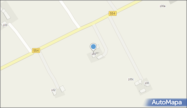 Zbójno, Zbójno, 101, mapa Zbójno