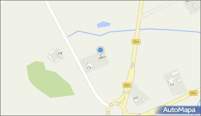 Zbójno, Zbójno, 109, mapa Zbójno