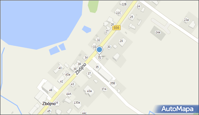 Zbójno, Zbójno, 31, mapa Zbójno