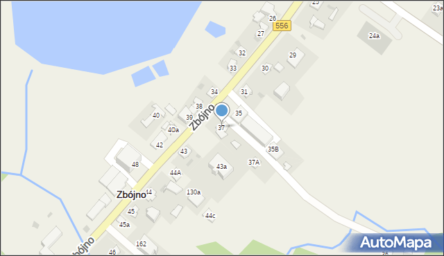 Zbójno, Zbójno, 37, mapa Zbójno