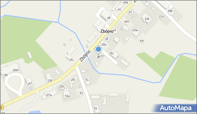 Zbójno, Zbójno, 46, mapa Zbójno