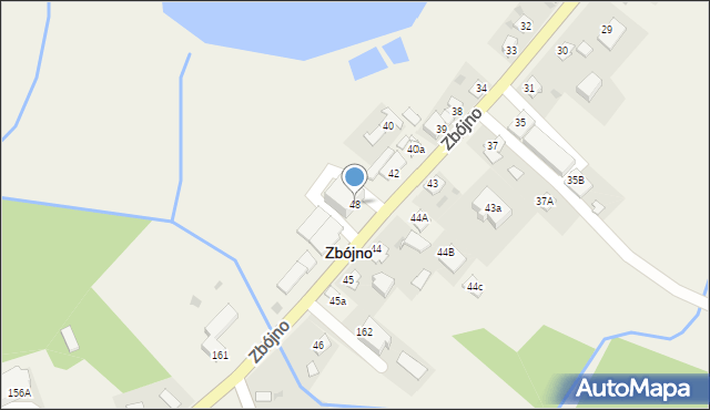 Zbójno, Zbójno, 48, mapa Zbójno