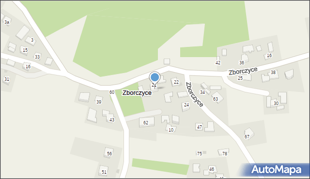 Zborczyce, Zborczyce, 23, mapa Zborczyce