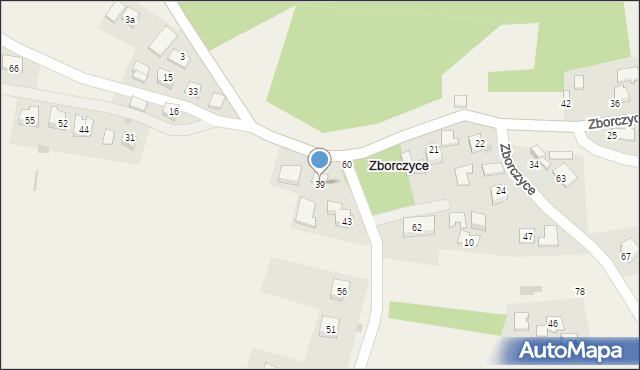 Zborczyce, Zborczyce, 39, mapa Zborczyce