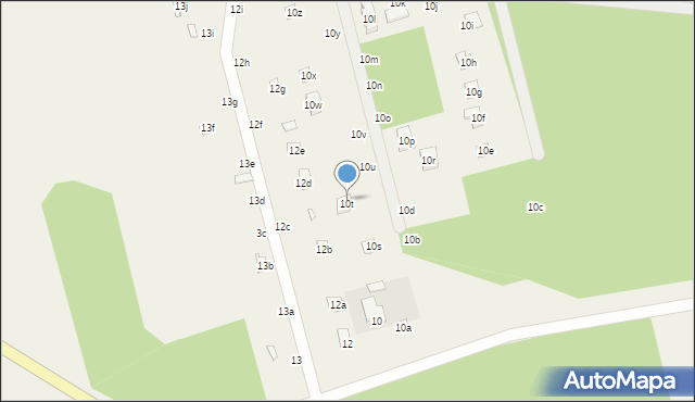 Zborów, Zborów, 10t, mapa Zborów