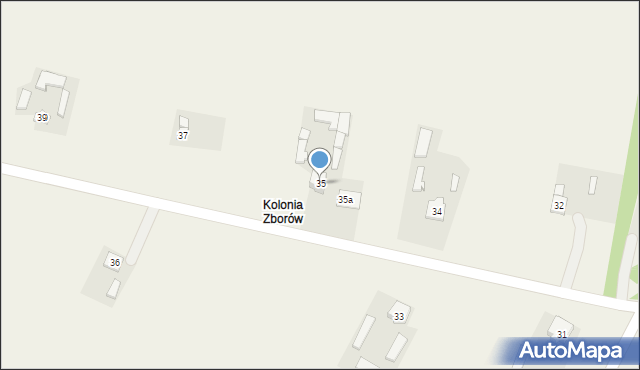 Zborów, Zborów, 35, mapa Zborów