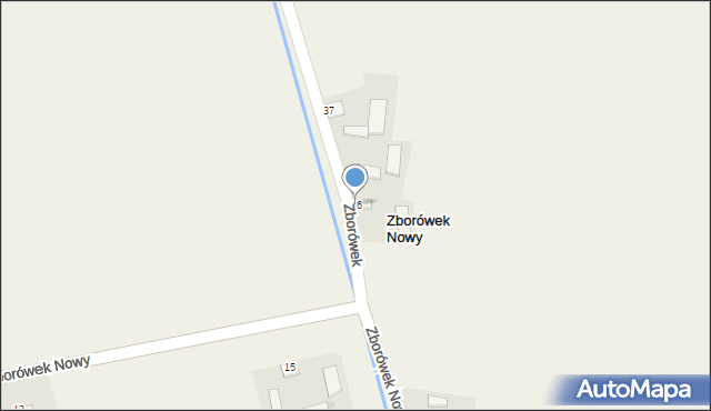 Zborówek, Zborówek, 36, mapa Zborówek