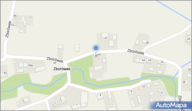 Zborówek, Zborówek, 48, mapa Zborówek