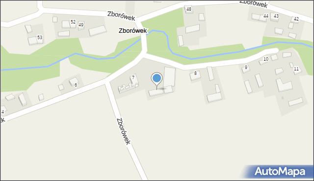 Zborówek, Zborówek, 7, mapa Zborówek