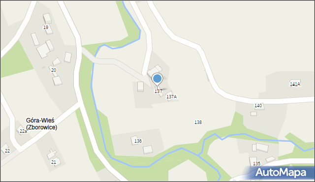 Zborowice, Zborowice, 137, mapa Zborowice