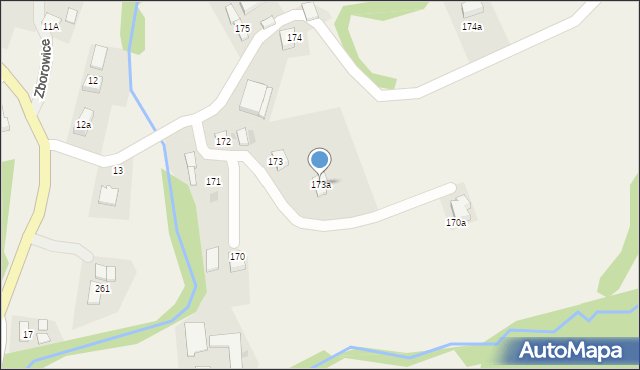 Zborowice, Zborowice, 173a, mapa Zborowice