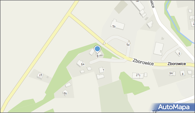 Zborowice, Zborowice, 6, mapa Zborowice