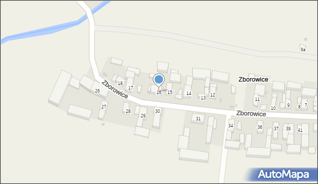 Zborowice, Zborowice, 16, mapa Zborowice