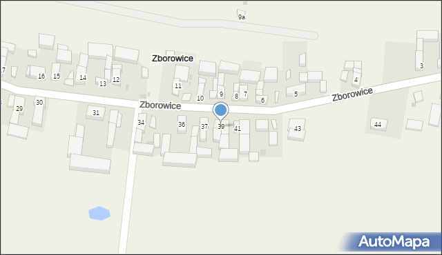 Zborowice, Zborowice, 39, mapa Zborowice
