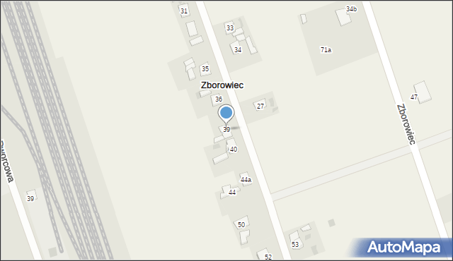 Zborowiec, Zborowiec, 39, mapa Zborowiec