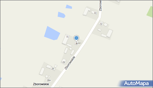 Zborowskie, Zborowskie, 30, mapa Zborowskie