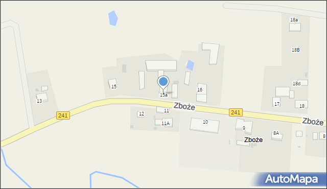 Zboże, Zboże, 15a, mapa Zboże