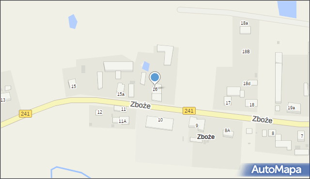 Zboże, Zboże, 16, mapa Zboże