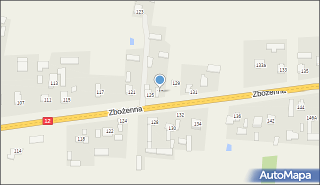 Zbożenna, Zbożenna, 127, mapa Zbożenna