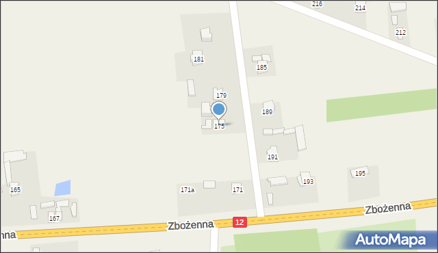 Zbożenna, Zbożenna, 175, mapa Zbożenna