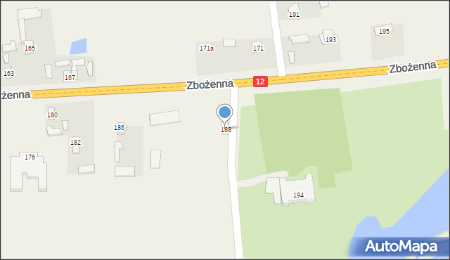 Zbożenna, Zbożenna, 188, mapa Zbożenna