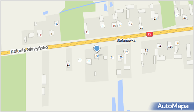 Zbożenna, Zbożenna, 20, mapa Zbożenna