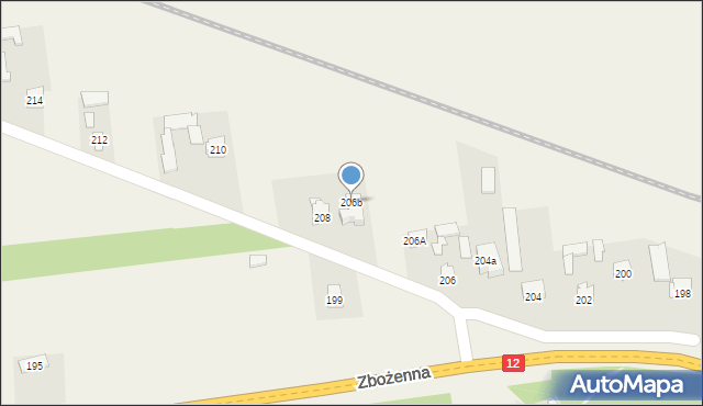 Zbożenna, Zbożenna, 206b, mapa Zbożenna