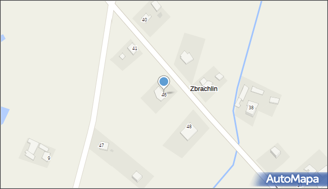 Zbrachlin, Zbrachlin, 46, mapa Zbrachlin