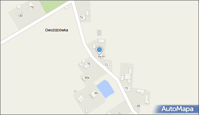 Zbrodzice, Zbrodzice, 73, mapa Zbrodzice