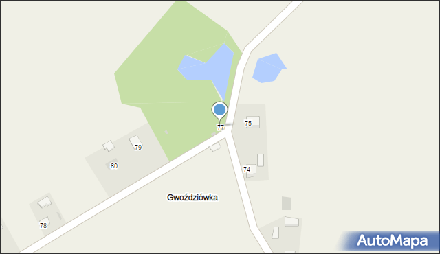 Zbrodzice, Zbrodzice, 77, mapa Zbrodzice