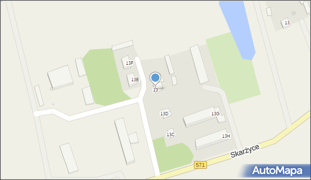 Zbroszki, Zbroszki, 13, mapa Zbroszki