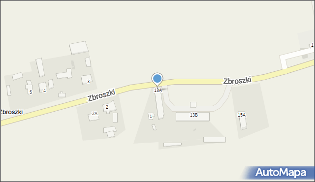 Zbroszki, Zbroszki, 13A, mapa Zbroszki