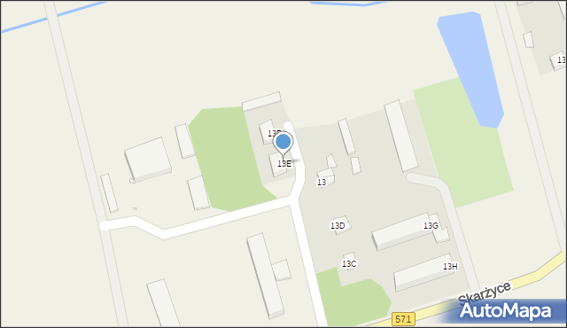 Zbroszki, Zbroszki, 13E, mapa Zbroszki